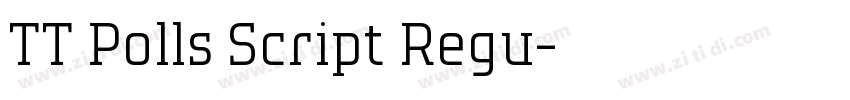 TT Polls Script Regu字体转换